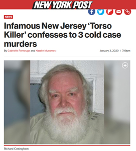 Torso Killer Confesses to three murders.